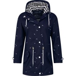 Płaszcz damski Pro-X Elements Marly. Niebieskie płaszcze damskie PRO-X ELEMENTS, bez wzorów, z materiału, bez kołnierzyka, z kapturem. Za 488.50 zł.