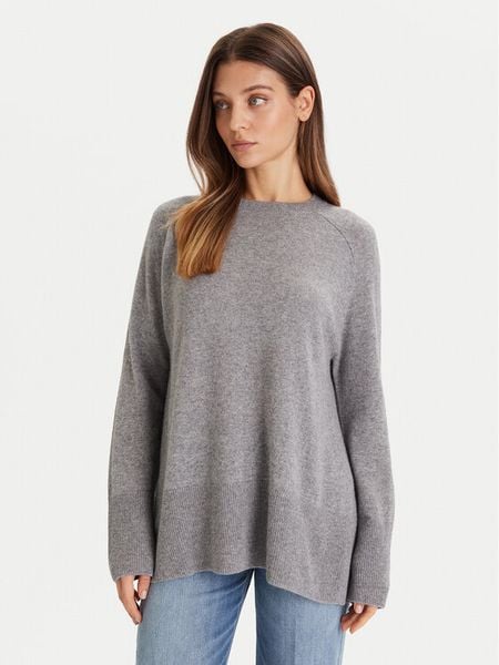 ViCOLO Sweter 22038F Szary Regular Fit. Szare swetry nierozpinane damskie ViCOLO, s, bez wzorów, z kaszmiru, bez kołnierzyka, bez ramiączek. Za 939.99 zł.