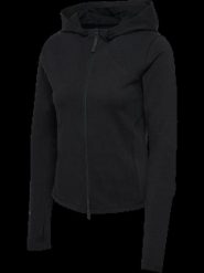 Hummel damska bluza z kapturem rozpinana z elastycznej bawełny – BLACK. Czarne bluzy damskie Hummel, l, bez wzorów, z bawełny, bez ramiączek, z kapturem. Za 238.00 zł.