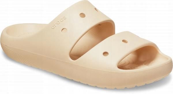 Klapki Dla Dorosłych Crocs Classic V2 Sandal. Brązowe klapki damskie Crocs, bez wzorów, z materiału, bez zapięcia. Za 135.99 zł.