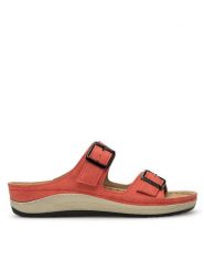 Inblu Klapki PF030100 Czerwony. Czerwone klapki damskie Inblu, bez wzorów, z syntetyku, bez obcasa, bez zapięcia. Za 129.99 zł.