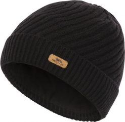 Trespass Twisted - damska czapka typu beanie czarna. Czarne czapki damskie 2117 OF SWEDEN, z aplikacjami, z dzianiny. Za 168.99 zł.