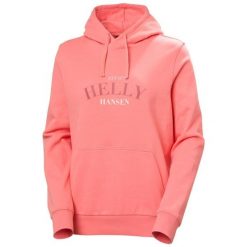 Bluza damska z kapturem Helly Hansen Cora Graphic. Czerwone bluzy damskie Helly Hansen, bez wzorów, casualowe, bez ramiączek, z kapturem. Za 400.00 zł.