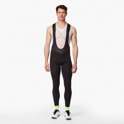 Spodnie rowerowe Btwin Discover zimowe na szelkach. Czarne spodnie sportowe męskie VAN RYSEL, m, bez wzorów, z elastanu, rowerowe. Za 159.99 zł.