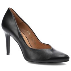 Czarne Czółenka Clasicco Damskie Eleganckie Buty. Czarne czółenka damskie Clasicco, bez wzorów, z jeansu, biznesowe, bez obcasa, na obcasie, bez zapięcia. Za 314.99 zł.
