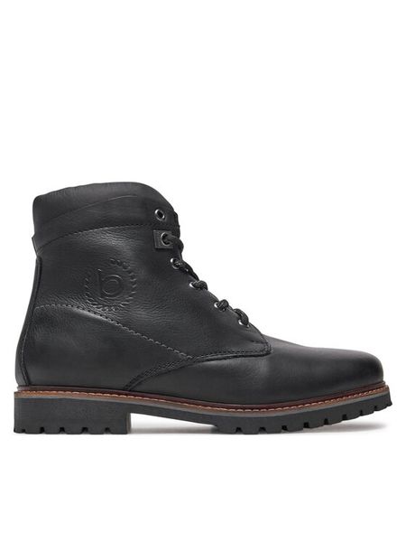 Bugatti Trapery BUGATTI-321AOQ521200 1000 SCHWARZ Czarny. Czarne buty zimowe męskie Bugatti, bez wzorów, z nubiku, bez obcasa, bez zapięcia. Za 429.99 zł.