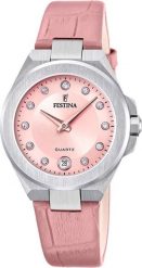 Zegarek damski Festina F20701-2 CYRKONIE różowy. Czerwone zegarki damskie Festina. Za 627.85 zł.