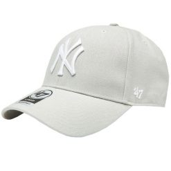 Czapka z daszkiem dla dorosłych New York Yankees MVP Cap. Szare czapki damskie 47 Brand, bez wzorów, z wełny. Za 99.99 zł.