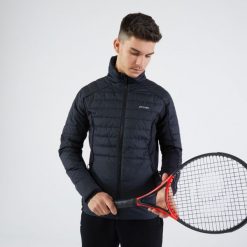 Bluza tenisowa męska Artengo Thermic. Czarne bluzy męskie ARTENGO, m, bez wzorów, z tkaniny, sportowe, bez ramiączek, bez kaptura. Za 219.99 zł.
