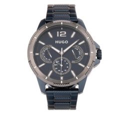Zegarek HUGO. Niebieskie zegarki męskie Hugo, bez wzorów. Za 729.99 zł.
