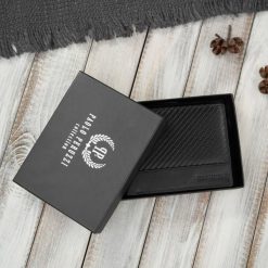 Portfel męski skórzany carbon czarny RFID Paolo Peruzzi AL-08-BL. Czarne portfele męskie Paolo Peruzzi, bez wzorów, ze skóry. Za 69.00 zł.
