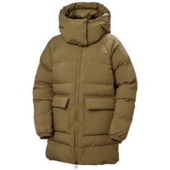 Parka damska z kapturem Helly Hansen Ellie. Brązowe parki damskie Helly Hansen, na zimę, bez wzorów, z puchu, z kapturem. Za 1,166.50 zł.