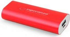 Powerbank Esperanza Hadron 4400mAh Czerwony. Czerwone powerbanki Esperanza. Za 21.97 zł.