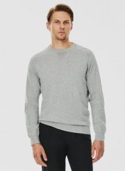 PAKO LORENTE – Jasnoszary sweter męski. Swetry męskie Pako Lorente, na zimę, m, bez wzorów, z bawełny, bez kołnierzyka, bez ramiączek. Za 119.99 zł.