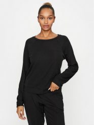 Calvin Klein Underwear Koszulka piżamowa 000QS7003E Czarny Regular Fit. Czarne koszule nocne damskie Calvin Klein Underwear, bez wzorów, z bawełny, bez ramiączek. Za 299.99 zł.
