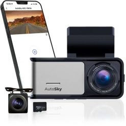 AutoSky 4K Dash Cam Pro Front 4K + Rear 1080P GPS ADC888. Wideorejestratory NoName. Za 362.28 zł.