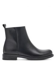 Clara Barson Botki YARA WS1522-22 Czarny. Czarne botki damskie Clara Barson, bez wzorów, z syntetyku, bez obcasa, na płaskiej podeszwie, bez zapięcia. Za 79.99 zł.