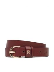 Tommy Hilfiger Pasek Damski Essential Effortless 2.5 Go AW0AW16836 Bordowy. Czerwone paski damskie Tommy Hilfiger, bez wzorów, ze skóry. Za 189.99 zł.