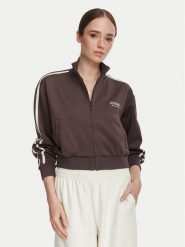 Guess Bluza V6YQ07 K4287 Brązowy Regular Fit. Brązowe bluzy damskie Guess, xs, z aplikacjami, z syntetyku, bez ramiączek, bez kaptura. Za 434.99 zł.