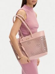 Nine West Torebka CEO-Bleeker Petal-LDA8699A Różowy. Czerwone shopperki damskie Nine West, bez wzorów, ze skóry, bez dodatków. Za 269.99 zł.