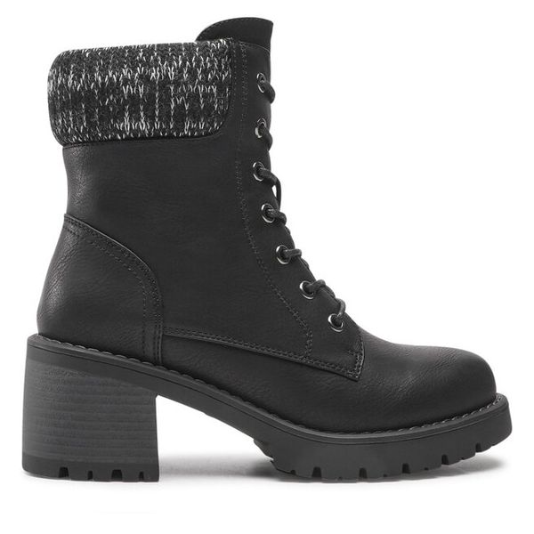 Trzewiki Clara Barson. Czarne botki damskie Clara Barson, bez wzorów, bez obcasa, na słupku, bez zapięcia. Za 179.99 zł.