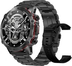 Smartwatch Rubicon RNCF18 Czarny. Czarne zegarki smartwatch Rubicon, bez wzorów. Za 185.99 zł.