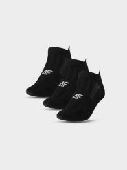 4F Skarpetki treningowe przed kostkę (3-pack) damskie - czarne 39-42. Czarne skarpetki damskie 4F, bez wzorów, z elastanu. Za 44.99 zł.