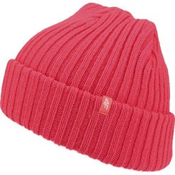 Czapka damska CAD250 - łososiowy. Czerwone czapki damskie 4F, bez wzorów. W wyprzedaży za 14.99 zł.