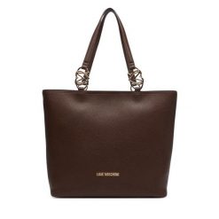 Torebka LOVE MOSCHINO. Brązowe shopperki damskie Love Moschino, bez wzorów, bez dodatków. Za 1,009.00 zł.