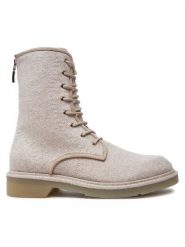 Max Mara Trzewiki Bakerzip 2424796072600 Beżowy. Brązowe botki damskie Max Mara, bez wzorów, z materiału, bez obcasa, na płaskiej podeszwie, bez zapięcia. Za 2,339.00 zł.