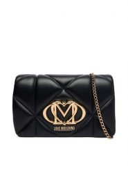 LOVE MOSCHINO Torebka JC4043PP1OLC0000 Czarny. Czarne torebki do ręki damskie Love Moschino, bez wzorów, ze skóry, bez dodatków. Za 789.99 zł.