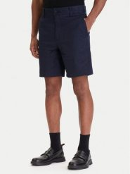 HUGO Szorty materiałowe Genar261S 50567293 Granatowy Slim Fit. Niebieskie szorty męskie Hugo, bez wzorów, z bawełny. Za 399.99 zł.