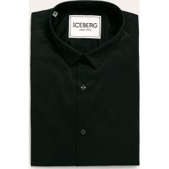 Iceberg - Koszula. Czarne koszule męskie Iceberg, m, bez wzorów, z bawełny, casualowe, bez kołnierzyka, bez ramiączek. Za 879.90 zł.