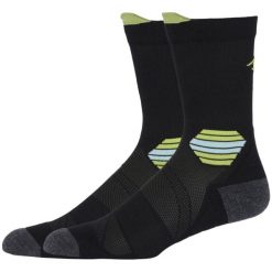 Skarpetki sportowe dla dorosłych ASICS Fujitrail Run Crew Sock. Czarne skarpetki damskie Asics, bez wzorów, z elastanu. Za 59.99 zł.