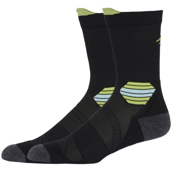 Skarpetki sportowe dla dorosłych ASICS Fujitrail Run Crew Sock. Czarne skarpetki damskie Asics, bez wzorów, z elastanu. Za 59.99 zł.