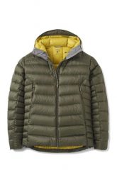Kurtka puchowa męska Electron Pro Hoody. Niebieskie kurtki męskie RAB, l, bez wzorów, z puchu, bez kaptura. Za 1,419.99 zł.