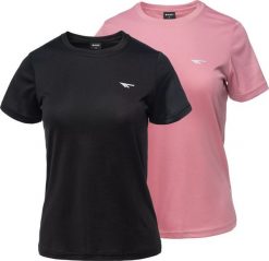 Damska Koszulka z krótkim rękawem LADY JODIN 2 PACK. Bluzki damskie HITEC, bez wzorów, bez kołnierzyka, bez ramiączek. Za 56.95 zł.
