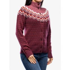 Bluza damska Fjallraven Ovik Knit Cardigan. Czerwone bluzy damskie Fjällräven, l, bez wzorów, bez ramiączek, bez kaptura. Za 759.99 zł.