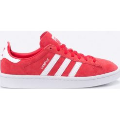 Adidas Originals - Buty Campus W. Czerwone obuwie sportowe damskie adidas Originals, bez wzorów, z materiału, bez zapięcia, Adidas Advantage. W wyprzedaży za 219.90 zł.