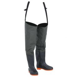 Kalosze wędkarskie VidaXL rozmiar 46 ciemnozielone. Zielone kalosze damskie vidaXL, bez wzorów, z poliesteru, bez zapięcia. Za 214.94 zł.