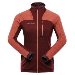 Bluza damska trekkingowa szybkoschnąca Alpine Pro Onneca 3. Czerwone bluzy damskie Alpine Pro, bez wzorów, bez ramiączek, bez kaptura. W wyprzedaży za 229.00 zł.