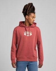 LEE HOODIE MĘSKA BLUZA Z KAPTUREM CINNAMON L80EEJVG 112320152. Bluzy męskie Lee, l, bez wzorów, z kapturem. Za 159.99 zł.
