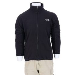 Kurtka polarowa damska TNF Czarna. Czarne kurtki sportowe damskie The North Face, l, bez wzorów, z materiału, bez ramiączek, bez kaptura, trekkingowe. Za 153.32 zł.