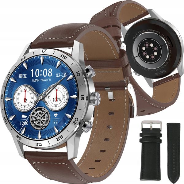Smartwatch Dexxer DT70 Srebrny. Szare zegarki smartwatch DexXer, bez wzorów. Za 333.99 zł.
