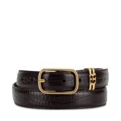 Pasek Damski GINO ROSSI. Brązowe paski damskie Gino Rossi, bez wzorów. Za 129.99 zł.