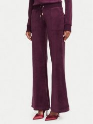Juicy Couture Spodnie dresowe Layla JCSEBJ001G Bordowy Regular Fit. Czerwone spodnie dresowe damskie Juicy Couture, bez wzorów, z dresówki. Za 322.99 zł.