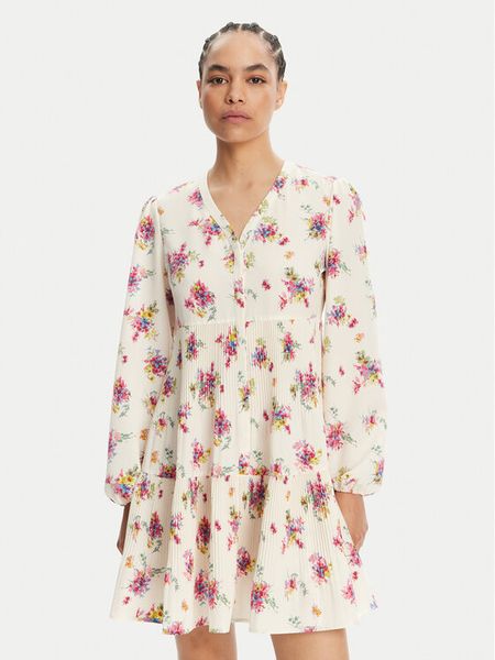 Liu Jo Sukienka codzienna WA5168 T3786 Écru Relaxed Fit. Sukienki damskie Liu Jo, na co dzień, bez wzorów, z syntetyku, bez kołnierzyka, bez ramiączek, proste. Za 469.99 zł.