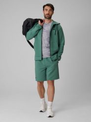 4F Spodenki treningowe szybkoschnące męskie - turkusowe S. Niebieskie szorty męskie 4F, bez wzorów, z materiału. Za 149.99 zł.