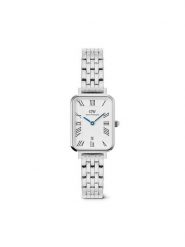 Daniel Wellington Zegarek Quadro DW00100864 Srebrny. Szare, analogowe zegarki damskie Daniel Wellington, srebrne. Za 979.99 zł.
