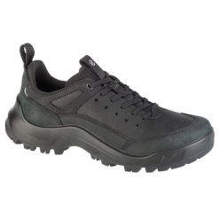 Buty Trekkingowe Ecco Offroad Lea 822344-51052 czarne. Czarne trekkingi męskie z gumy, bez zapięcia. Za 824.75 zł.